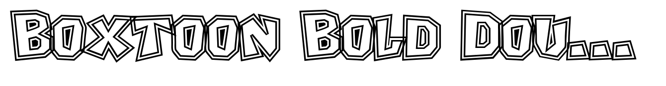 Boxtoon Bold Double Outline